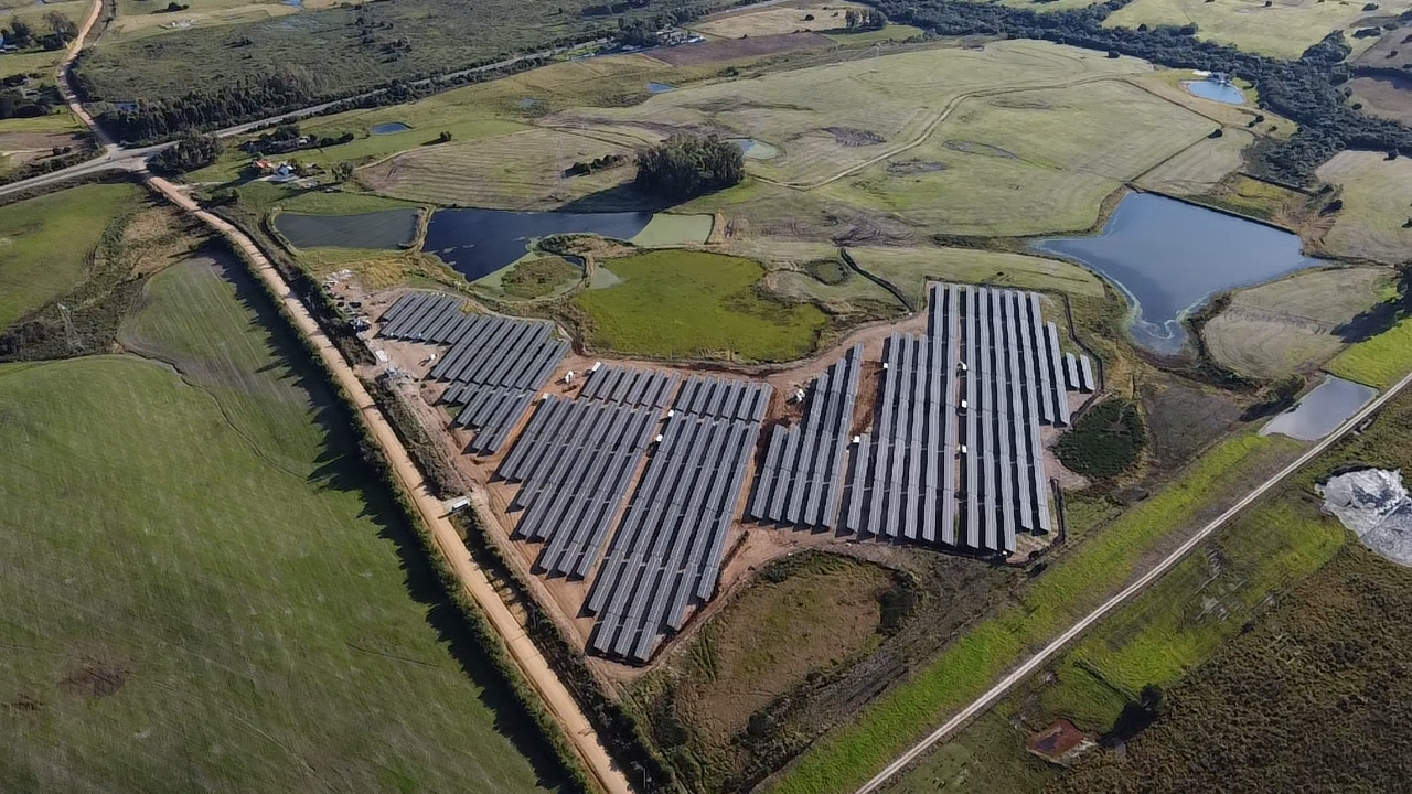 Estrutura da usina solar